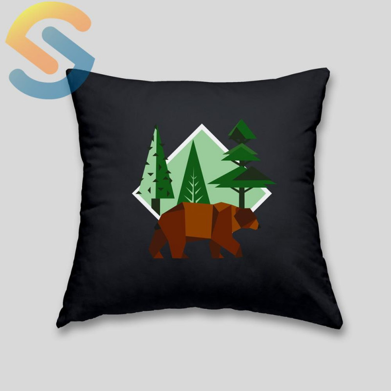 Brown bear cushion