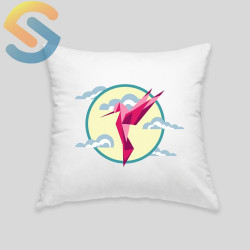 Hummingbird cushion